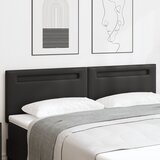 vidaXL Naslon za glavu Jednostavni dizajn Crna 180 cm Umjetna koža | shoptok.hr