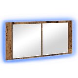  LED Ogledalo s Ormarom s policom Staro drvo 100 x 12 x 45 cm | Eponuda.com