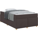  Konstrukcija postelje Temno rjava 120 x 200 cm blago | Shoptok.si