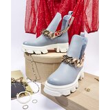 Resti Blue women's boots with chain Tenkay - Footwear | Shoptok.si
