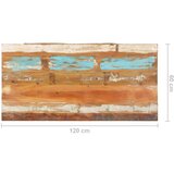 vidaXL Pravokotna mizna plošča 60x120cm 25-27 mm trden predelan les | Shoptok.si