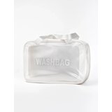 Shelvt Women's cosmetic bag transparent white | Shoptok.si