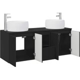  Set ormarića za kupaonicu 3 kom. Crna 49,5 x 44,5 x 66 cm | shoptok.hr
