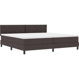 Box Spring Krevet s Madracem Tamnosmeđi 200x200 cm Tkanina | shoptok.hr