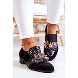Kesi Suede shoes with black Davine decoration | Shoptok.si