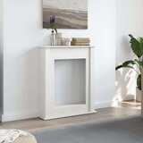 vidaXL Okvir za kamin bel 75x20x87,5 cm inženirski les | Shoptok.si
