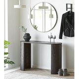 House Nordic Temno rjava stranska mizica v hrastovem dekorju 38x114 cm Bibione – | Shoptok.si