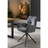 Livetastic Naslanjač Vintage, Siva, Vrtljiv | Shoptok.si