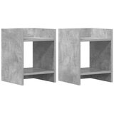  Stalak za biljke s policom 2 pcs Betonsko Siva 30 x 30 x 40 cm | shoptok.hr