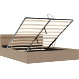  Hidraulični okvir za krevet LED boja cappuccina 160 x 200 cm | shoptok.hr