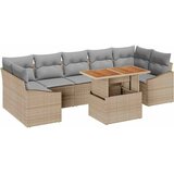  Sjedeća garnitura za vrt s pohranom 8 pcs Bež i svijetlo siva | shoptok.hr