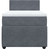  Box spring krevet s madracem tamnosivi 80 x 200 cm baršunasti | shoptok.hr