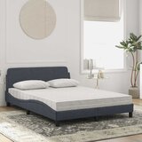  Krevet s madracem Dover tamnosivi 140x200 cm baršunasti | shoptok.hr