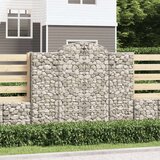  Obokane gabion košare 6 kosov 200x50x160/180cm pocinkano železo | Shoptok.si