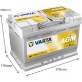 Akumulator VARTA Silver Dynamic AGM 12V 70Ah 760A (A7) | Eponuda.ba