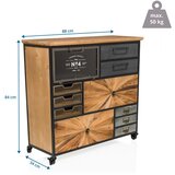 MID.YOU Široka Komoda Continento, Črna, Barva Jelke | Shoptok.si