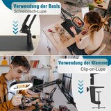 VEEMAGNI LED povečevalna lučka z 10x povečavo in stojalom | Shoptok.si