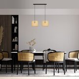  Visilica na sajli ALBA 2xE27/15W/230V ratan/crna | Eponuda.com