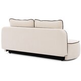 Ropez Smeđa/krem baršunasti sklopiva/s prostorom za odlaganje sofa 210 cm Saga – | shoptok.hr