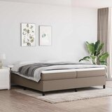  Krevet s oprugama i madracem smeđesivi 200x200 cm od tkanine | shoptok.hr