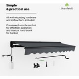 Blumfeldt CloudShade senčnik, Pametna kontrola, UV zaščita, Montaža na steno | Shoptok.si