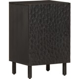 Maison Chic Kopalniška omarica - Kopalniški kabinet črna 38x33x58 cm trden mangov les, (21794988) | Shoptok.si