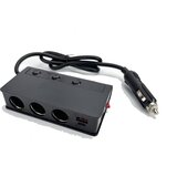 INF Avtomobilski polnilec, 3-portni USB polnilec z LED zaslonom, (21543863) | Shoptok.si