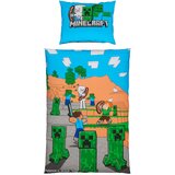 Minecraft otroška posteljnina 140/200 cm tkanina večbarvno | Shoptok.si