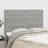  Uzglavlje svijetlosivo 160x7x118/128 cm tkanina | Eponuda.com