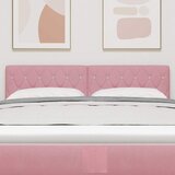  Uzglavlje Ružičasta 160 cm Baršun - Ružičasta 160 cm Nizak uzglavlju | shoptok.hr