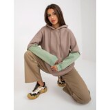 RUE PARIS Sweatshirt-RV-BL-8232.27X-dark beige | Shoptok.si