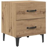 vidaXL Posteljna omarica s predalom artisan hrast 40 x 35 x 47.5 cm | Shoptok.si