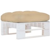 The Living Store Vrtni tabure iz palet bela impregnirana borovina - Tabure Iz Palet, (21427891) | Shoptok.si