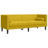  Chesterfield garnitura od 3 dijela s jastucima, žuti baršun | shoptok.hr