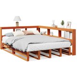  Krevet s regalom za knjige bez madraca 135 x 190 cm od borovine | shoptok.hr