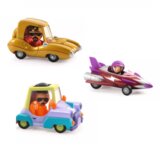 Djeco Komplet Crazy Motors - Miss Burgundy + Golden Star + Funky Bolide | Shoptok.si