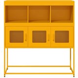 vidaXL Komoda boja senfa 100,5x39x107 cm hladno valjani čelik | shoptok.hr