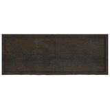  Zidna polica tamnosmeđa 160x60x(2-6) cm od obrađene hrastovine | shoptok.hr