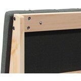  Tapecirani uzglavlje Tamno siva 140 cm Čvrsto borovo drvo | shoptok.hr