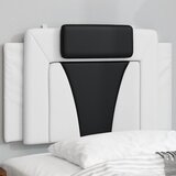  The Living Store Vzglavna stranica bela in črna 80 cm umetno usnje - Vzglavna Stranica, (21500715) | Shoptok.si