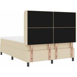  Krevet s opruga kutije s jastukom Krema 200 x 160 cm tkanina | shoptok.hr