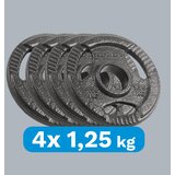 Rebel Active olimpijski utezi od lijevanog željeza 4x1,25 kg, rupa 51 mm, ploča s ručkama | shoptok.hr