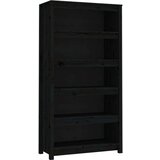 Ormarić za knjige Crna 80x35x154 cm od masivne borovine | shoptok.hr