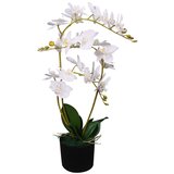  Umjetna orhideja s posudom 65 cm bijela | shoptok.hr