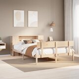 vidaXL Krevet s regalom za knjige bez madraca 120x200 cm od borovine Cijene