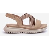 EVENTO Light Women's Comfortable Velcro Sandals Beige Ceclea | ePonuda.com