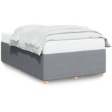 Maison Chic Posteljni okvir - Dvoposteljna postelja - Zakonska postelja brez vzmetnice svetlo siv 120x200 cm blago-J12448, (21770901) | Shoptok.si