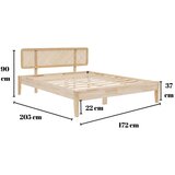 Kalune Design Hanah Home Osnova za bračni krevet Izabelya | ePonuda.com
