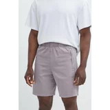 Adidas Bombažne kratke hlače vijolična barva, IS1732