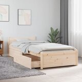 vidaXL Posteljni okvir s predali 75x190 cm 2FT6 Cene
